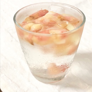 簡単⭐冷凍いちじくでさっぱりはちみつレモン水